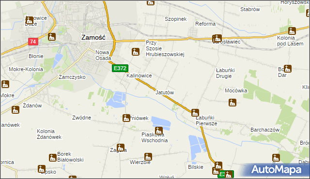 mapa Jatutów, Jatutów na mapie Targeo