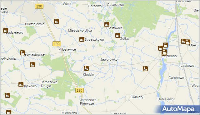 mapa Jaworówko, Jaworówko na mapie Targeo
