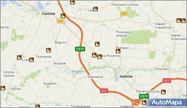 mapa Józefów-Pociecha, Józefów-Pociecha na mapie Targeo