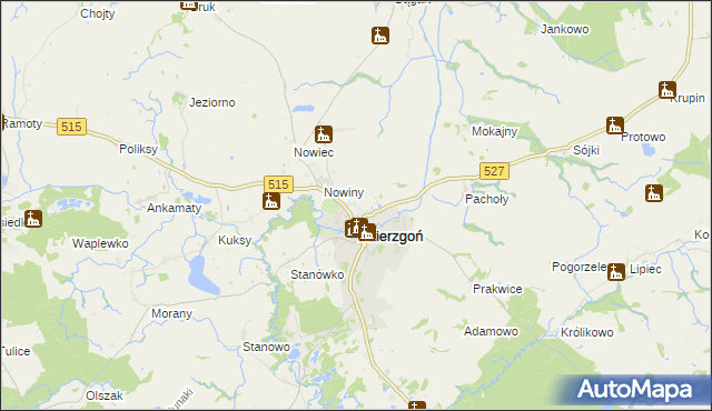 mapa Judyty gmina Dzierzgoń, Judyty gmina Dzierzgoń na mapie Targeo