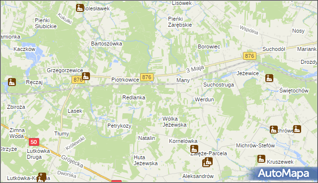 mapa Julianów gmina Tarczyn, Julianów gmina Tarczyn na mapie Targeo