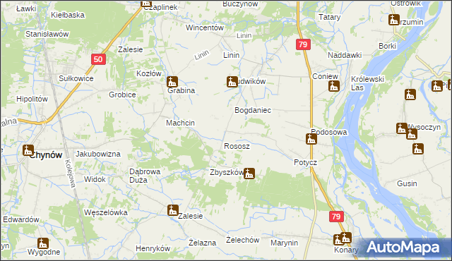 mapa Jurandów, Jurandów na mapie Targeo