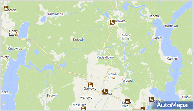 mapa Kadzidłowo, Kadzidłowo na mapie Targeo