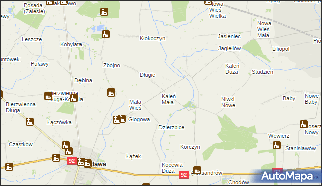 mapa Kaleń Mała, Kaleń Mała na mapie Targeo