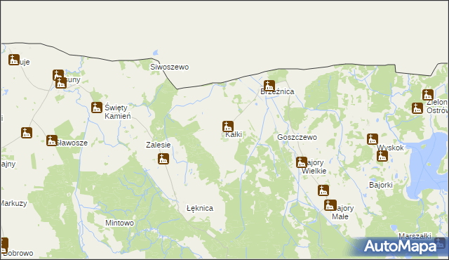 mapa Kałki gmina Srokowo, Kałki gmina Srokowo na mapie Targeo