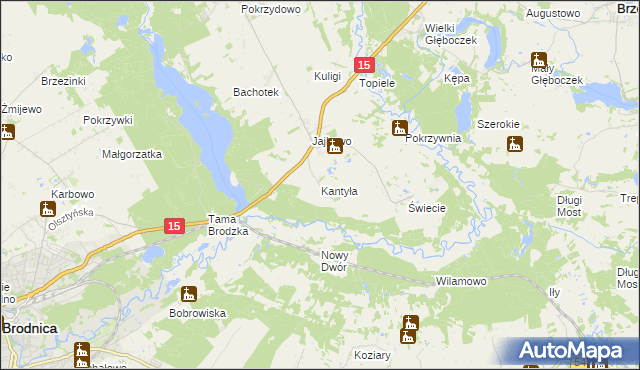 mapa Kantyła, Kantyła na mapie Targeo