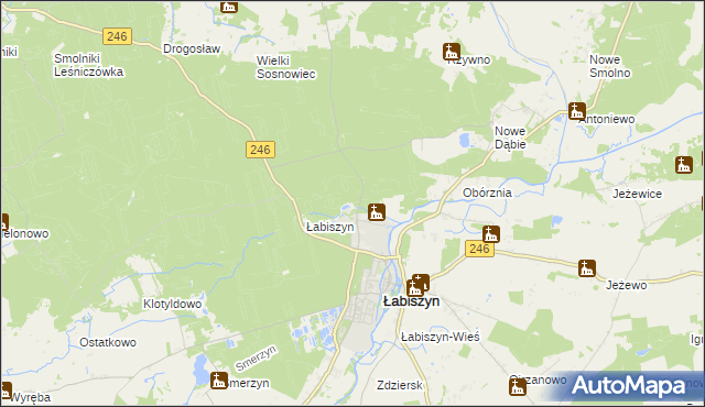 mapa Kąpie, Kąpie na mapie Targeo