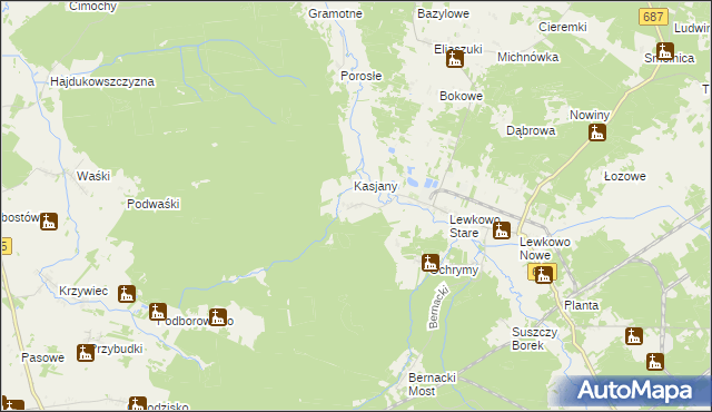 mapa Kapitańszczyzna, Kapitańszczyzna na mapie Targeo