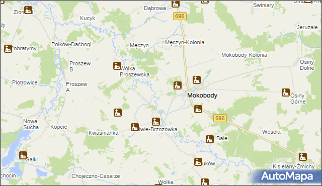 mapa Kapuściaki, Kapuściaki na mapie Targeo