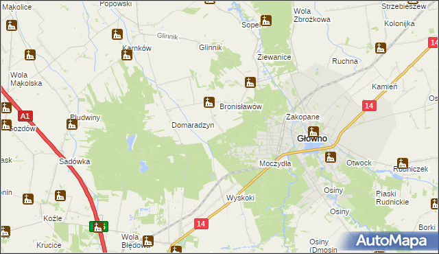 mapa Karasica, Karasica na mapie Targeo