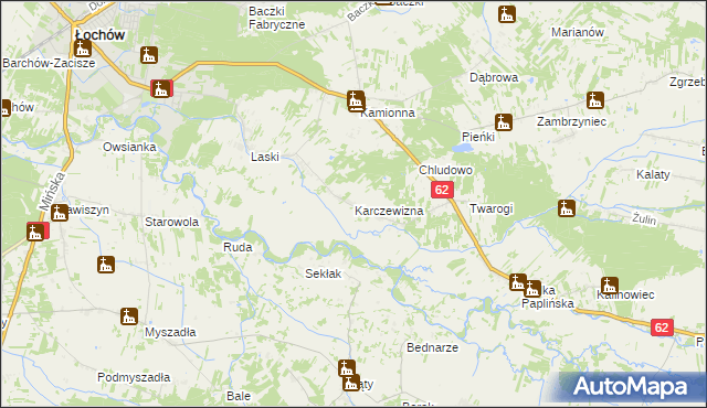 mapa Karczewizna, Karczewizna na mapie Targeo