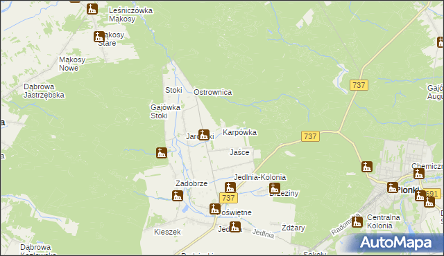mapa Karpówka, Karpówka na mapie Targeo