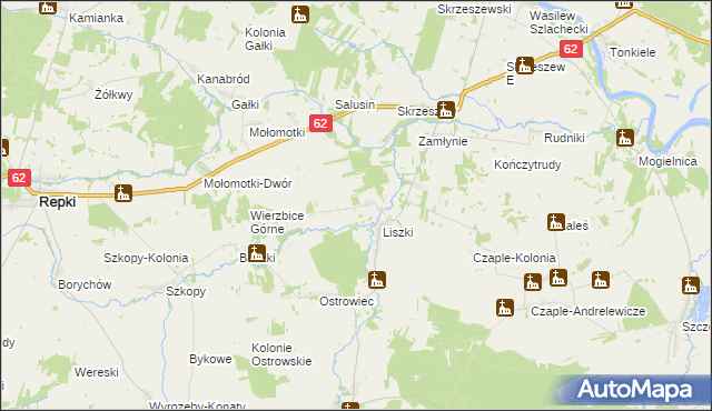 mapa Karskie, Karskie na mapie Targeo