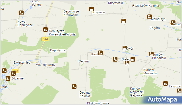 mapa Kasiłan, Kasiłan na mapie Targeo