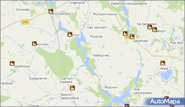 mapa Katarzyniec, Katarzyniec na mapie Targeo