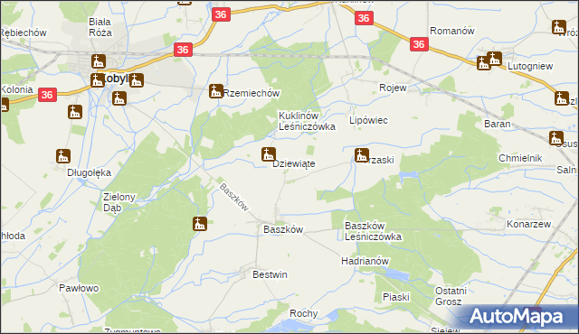 mapa Katarzynów gmina Zduny, Katarzynów gmina Zduny na mapie Targeo