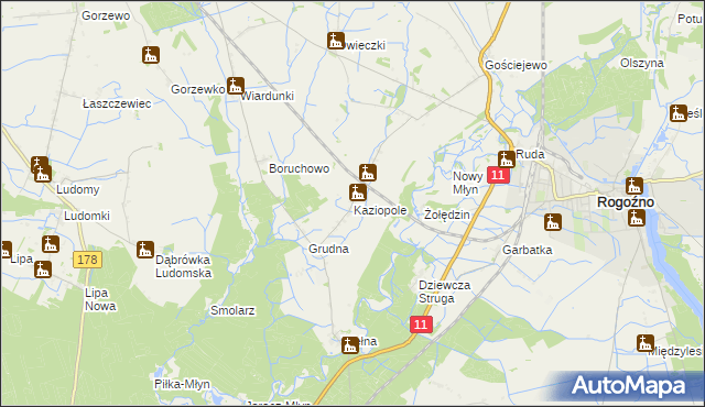 mapa Kaziopole, Kaziopole na mapie Targeo