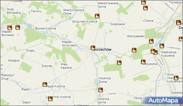 mapa Kępa Borzechowska, Kępa Borzechowska na mapie Targeo