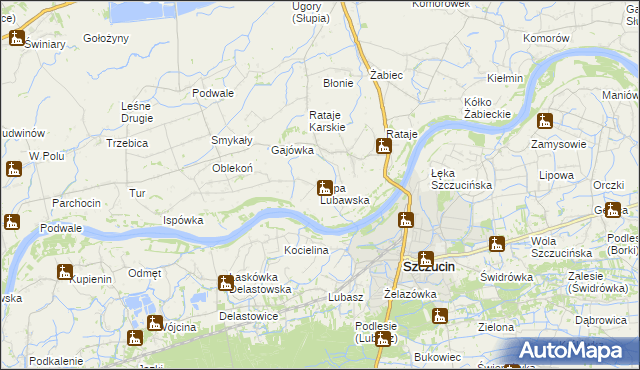 mapa Kępa Lubawska, Kępa Lubawska na mapie Targeo