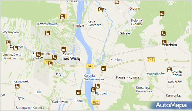 mapa Kępa Solecka, Kępa Solecka na mapie Targeo