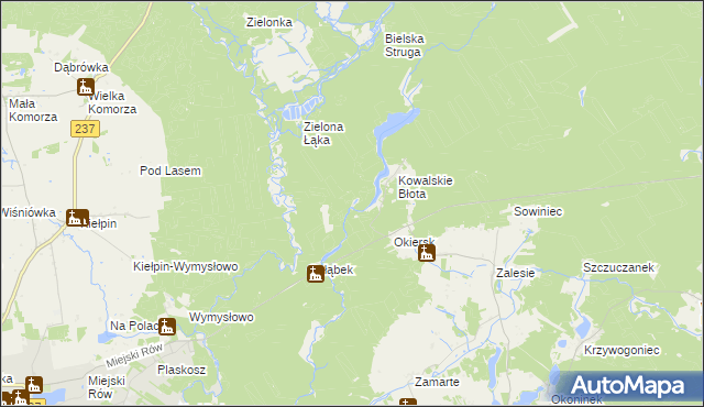 mapa Kiełpiński Most, Kiełpiński Most na mapie Targeo