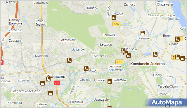 mapa Kierszek, Kierszek na mapie Targeo