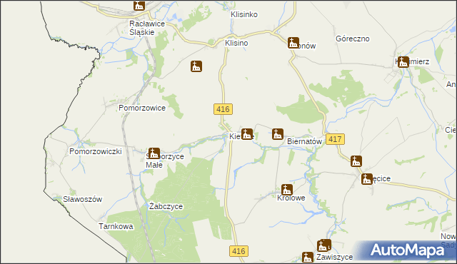 mapa Kietlice gmina Głubczyce, Kietlice gmina Głubczyce na mapie Targeo