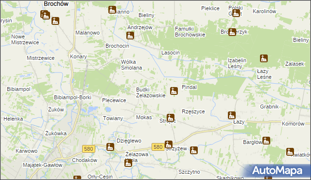 mapa Kirsztajnów, Kirsztajnów na mapie Targeo