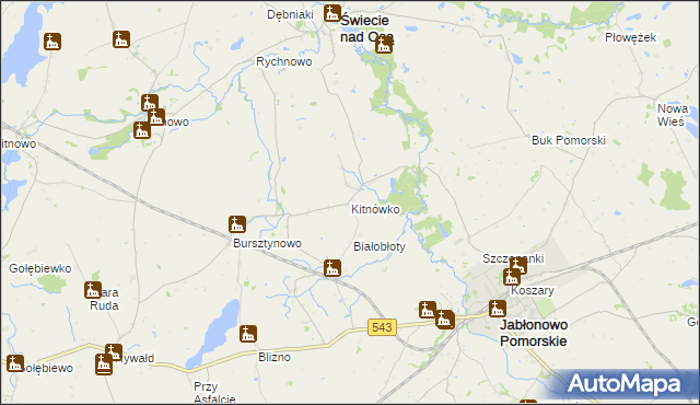 mapa Kitnówko, Kitnówko na mapie Targeo