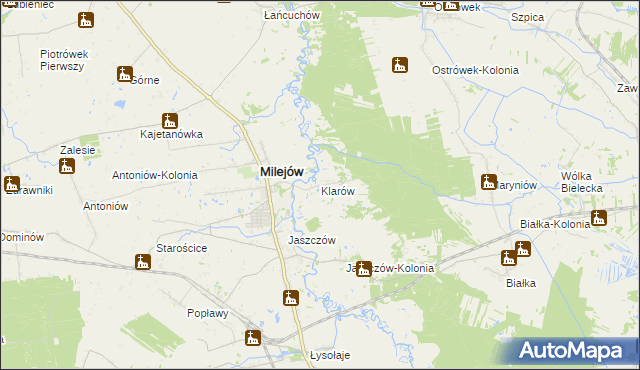 mapa Klarów, Klarów na mapie Targeo