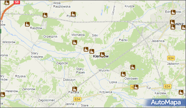 mapa Klembów, Klembów na mapie Targeo