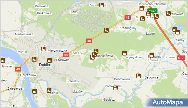 mapa Kleszczówka, Kleszczówka na mapie Targeo