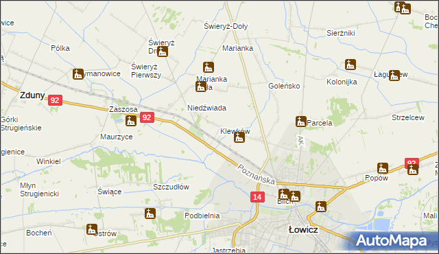 mapa Klewków, Klewków na mapie Targeo