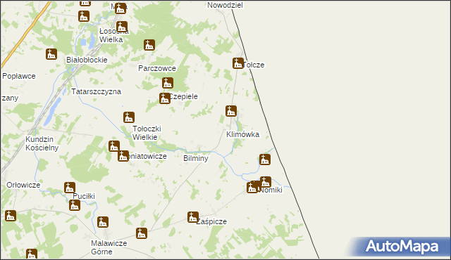 mapa Klimówka, Klimówka na mapie Targeo