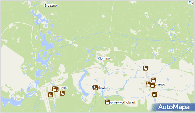 mapa Kłomino, Kłomino na mapie Targeo