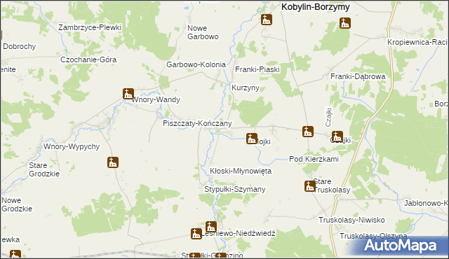 mapa Kłoski-Świgonie, Kłoski-Świgonie na mapie Targeo