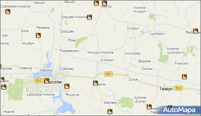 mapa Kmiczyn, Kmiczyn na mapie Targeo