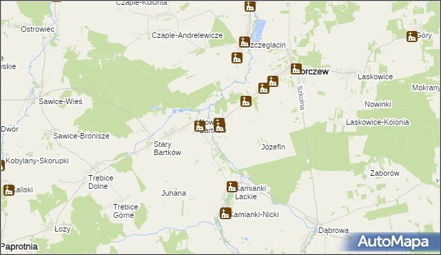 mapa Knychówek, Knychówek na mapie Targeo