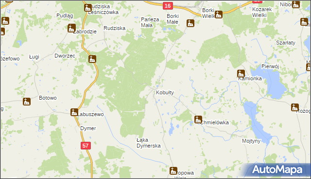 mapa Kobułty, Kobułty na mapie Targeo