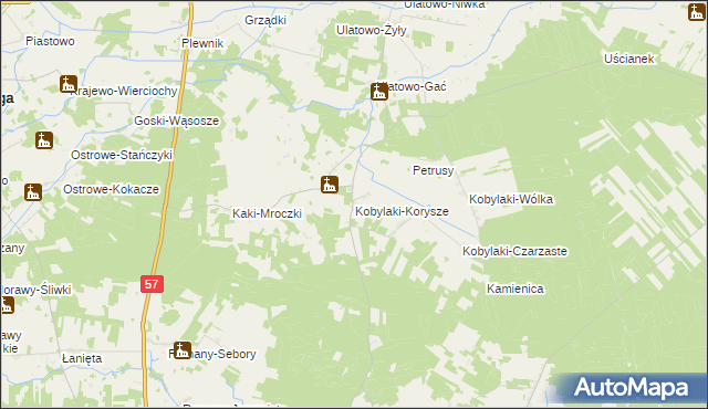 mapa Kobylaki-Korysze, Kobylaki-Korysze na mapie Targeo