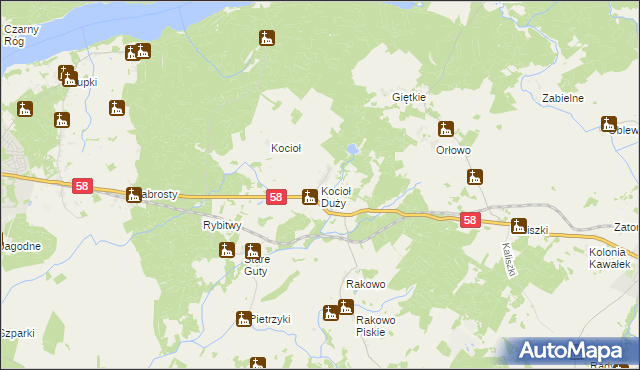 mapa Kocioł Duży, Kocioł Duży na mapie Targeo