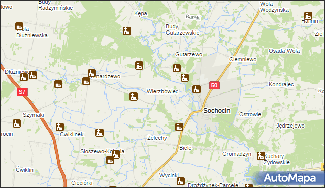 mapa Koliszewo, Koliszewo na mapie Targeo