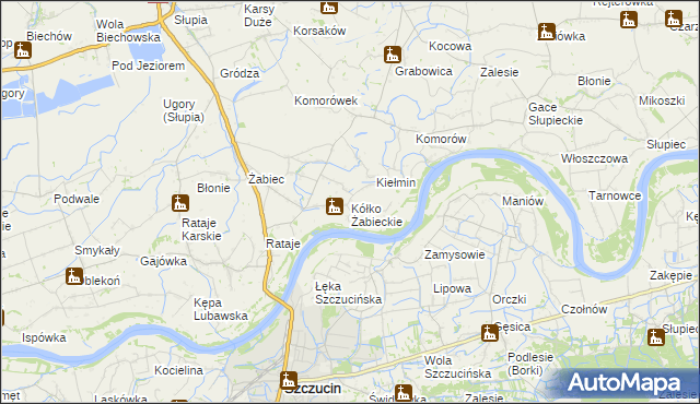 mapa Kółko Żabieckie, Kółko Żabieckie na mapie Targeo