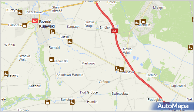 mapa Kolonia Dębice, Kolonia Dębice na mapie Targeo