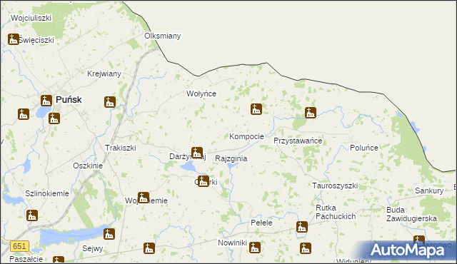 mapa Kompocie, Kompocie na mapie Targeo