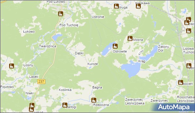 mapa Konewki, Konewki na mapie Targeo