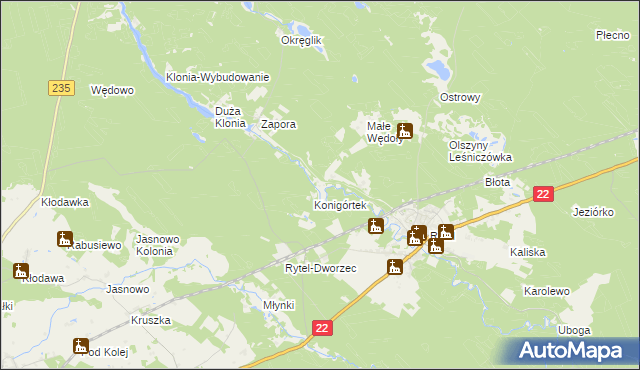 mapa Konigort, Konigort na mapie Targeo