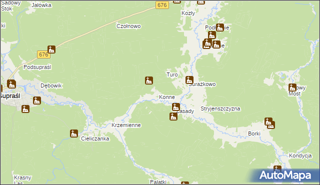 mapa Konne, Konne na mapie Targeo