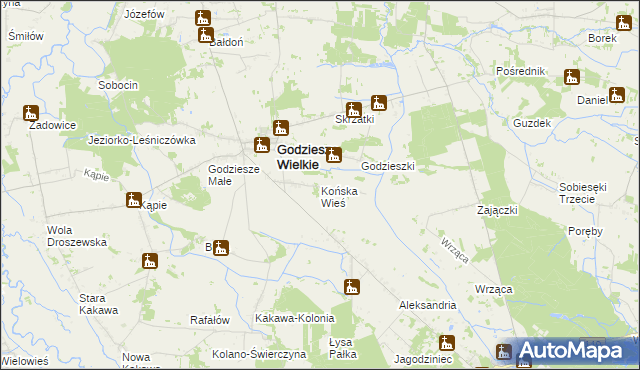 mapa Końska Wieś, Końska Wieś na mapie Targeo