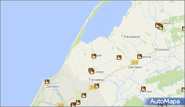 mapa Kopań, Kopań na mapie Targeo